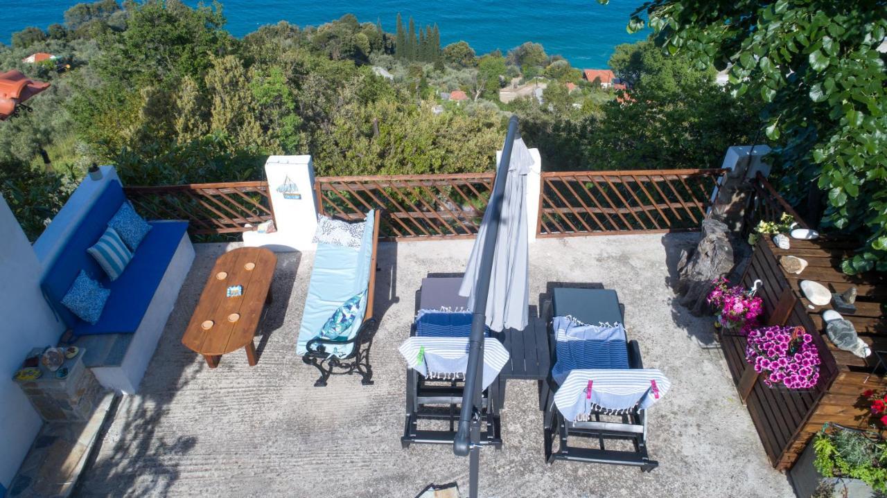Balcony On The Rocks Vila Agioi Saranta Exterior foto