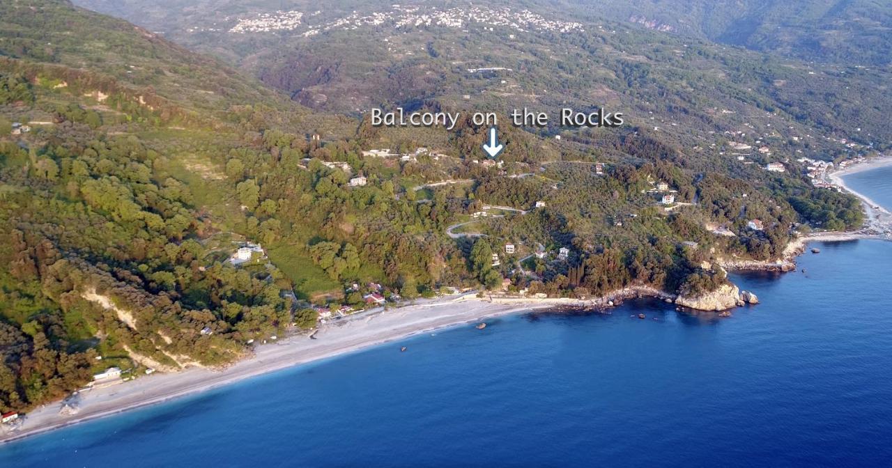 Balcony On The Rocks Vila Agioi Saranta Exterior foto